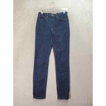 J.CREW Jeans Womens Size 27 Blue Denim High Rise Skinny Leg Stretch Flat Front - £14.67 GBP