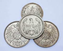 Deutschland Menge Von 4 Silber Münzen 1914 - 1924 VF - Bu Zustand - $83.14