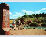 Mississippi River Headwaters Marker Itasca State Park MN UNP Chrome Post... - $3.91