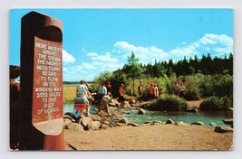 Mississippi River Headwaters Marker Itasca State Park MN UNP Chrome Postcard M16 - £3.07 GBP
