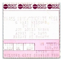 The Ferme Concert Ticket Stub Avril 26 1985 Detroit Michigan - £65.00 GBP