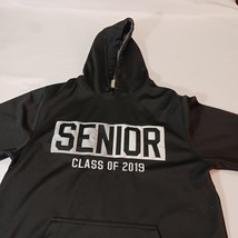Jostens Senior Class of 2019 Men's Black Drawstring Hoodie Pullover Sweatshirt L image 11