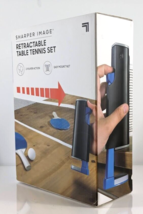 Sharper Image 2-Player 7-Piece Retractable Ping Pong Table Tennis Game Set - $14.36