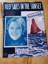 Red Sails In The Sunset Sheet Music Kate Smith - £23.26 GBP