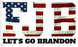 3x5FT Flag Let&#39;s Go Brandon WHITE Joe Biden Republican Trump 2024 Garage FBJ GOP - £15.79 GBP