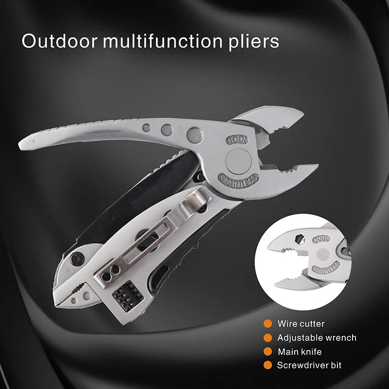 Outdoor Camping Pocket Multitool Pliers Multitools Knife Mini Tool Plier... - £16.25 GBP