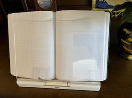 Recipe Cookbook Holder with Clear Front Cover White - $27.99