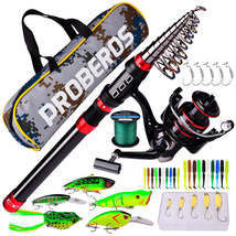 Long Cast Rod Fishing Reel Line Bag Bait Combination Set - £138.36 GBP+