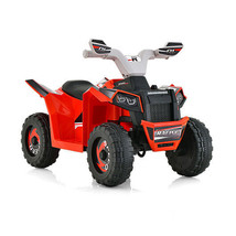 Kids Ride on ATV 4 Wheeler Quad Toy Car with Direction Control-Red - Color: Red - $187.97 CAD