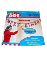Pirate Add An Age Jumbo Letter Banner Kit Happy Birthday Party Decoratio... - £7.56 GBP