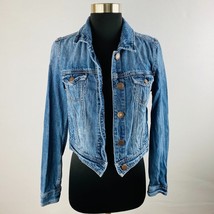 American Eagle AE Womens Small S Denim Jean Jacket Button Down Long Sleeves - £14.39 GBP