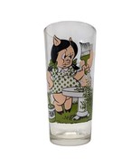 Vintage 1976 Pepsi Collector Series Glass Porky Pig &amp; Petunia Pig Looney... - $14.99