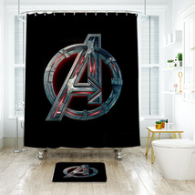 Avenger The Heroes 02 Shower Curtain Bath Mat Bathroom Waterproof Decorative - £18.16 GBP+
