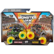 Monster Jam, Official Grave Digger Vs. Max D Die-Cast Monster Trucks, 1:64 Scale - £18.88 GBP
