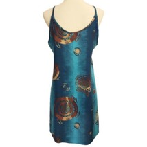 Koko Knot Beach Dress S Turtle Print Vintage Slip Sundress Cover Up Hipp... - $24.74