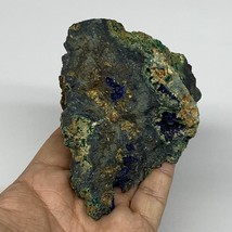 518g, 3.6&quot;x4&quot;x2.3&quot;, Rough Azurite Malachite Mineral Specimen @Morocco, B11080 - £48.55 GBP