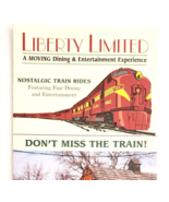 1998 Liberty Limited Railroad Pennsylvania Schedule Vintage Train Pamphl... - $19.99