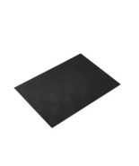 HOTEL COLLECTION Faux Leather BLACK Placemats, Set of 4 NEW - £18.43 GBP