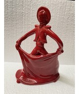 Large Haeger Pottery Eric Olsen Mid Century Ceramic Red Matador Figurine... - $133.74 CAD