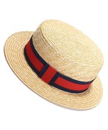 New Men’s Straw Boater Fedora Dress Hat (Size 56-58CM) - $33.66
