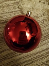 Red Ball Large Ornament Plastic - £16.73 GBP