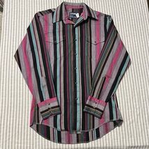 Vintage Wrangler Western Shirt Cow-boy Cut X-long Tails Cowboy Cut 15-33 - $326.80 MXN