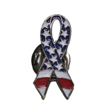 Vintage American USA Flag Ribbon Lapel Pin - £7.57 GBP