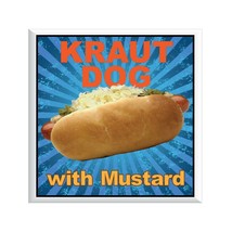 Kraut Hot Dog DECAL (Choose Your Size) Concession Food Truck Vinyl Sign ... - $6.88+