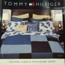 Tommy Hilfiger Classics Patchwork Denim Blue Standard Sham - $46.00