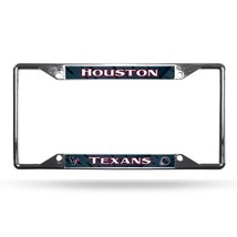 Houston Texans License Plate Frame Chrome EZ View - $49.49