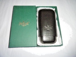 Pheasant Grey Leather  Cigar Case for 3 - $75.00