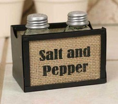 Salt and Pepper Caddy with glass shakers - $28.00