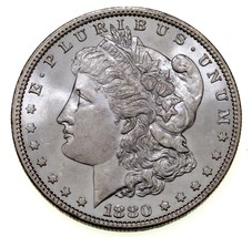1880 Morgan Dollar En Choix Bu État, Terrific Oeil Appeal, Complet Luster - $104.93