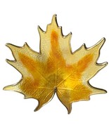 Vintage Hroar Prydz Norway Sterling Silver Large Enamel Gold lMaple Leaf... - $135.00