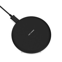 Qi Wireless Charger Charging Pad For Samsung Galaxy Note 9 S9 Plus Black - £19.01 GBP