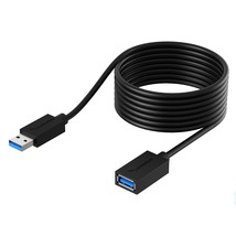 SABRENT USB 3.0 Extension Cable 22AWG A Male to A Female, 10 Feet [Black], for D - £14.93 GBP