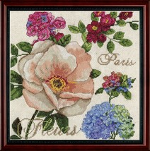 Design Works Crafts 2848 Paris Fleurs Counted Cross Stitch Kit, 10 by 10... - $13.65