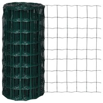 vidaXL Euro Fence Steel 82ftx2.6ft Green - $118.94