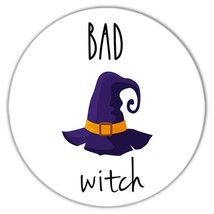 BAD WITCH Hat : Gift Coaster Fall Decoration Halloween Scary - £4.00 GBP
