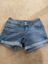 Vanilla Star Juniors Shorts 5 Blue Denim Regular Rise Midi Jean Shorts - £7.41 GBP
