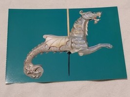 Coney Island Seahorse Sea Monster Postcard Charles Loof 1900 Sculpture 2000 Blue - £6.85 GBP