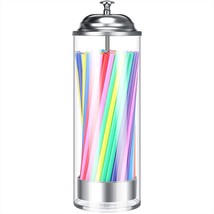 201 Pcs Plastic Straw Dispenser Drinking Straw Organizer Container With ... - £26.85 GBP