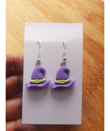 Witch hat earrings with, Non allergic hooks,for any occasion, Gift for her - $184.04 MXN
