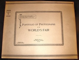 1892 Chicago World&#39;s Fair PORTFOLIO OF PHOTOGRAPHS Book #9 Columbia Expo... - $19.99
