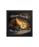 Sleeping Dreaming Cat Framed poster - $40.95 CAD+