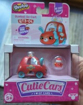 Moose Shopkins Cutie Cars QT3 04 Gumball Go-Cart Red Diecast Mini Shopkin New - £10.65 GBP