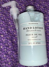 Williams Sonoma Fleur De Sel Hand Lotion 16 Oz &amp; Pump - £15.38 GBP