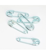 Baby Diaper Pins Shiny Blue 0.5 Inch - £12.37 GBP