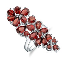  ballet 10 56ct natural red garnet gemstone ring 925 sterling silver cocktail rings for thumb200
