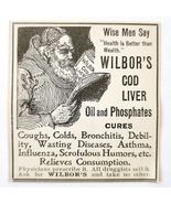 Wilbor&#39;s Cod Liver Oil Quack Meds 1897 Advertisement Victorian Medical A... - €8,53 EUR